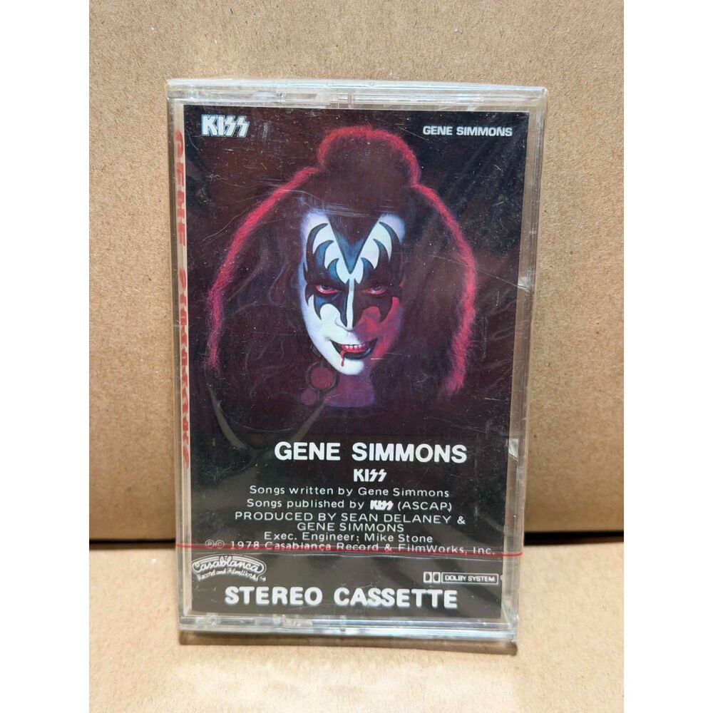 Vintage Sealed KISS Gene Simmons Solo Album Cassette Tape